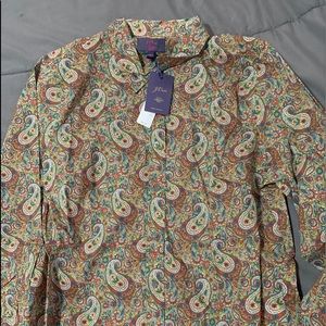 Paisley j crew button up new with tags